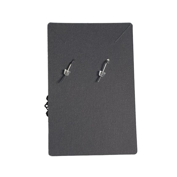 Silver Tone Filigree Green Dangle Rhinestone Vintage Earrings Women Jewelry - Picture 3 of 3